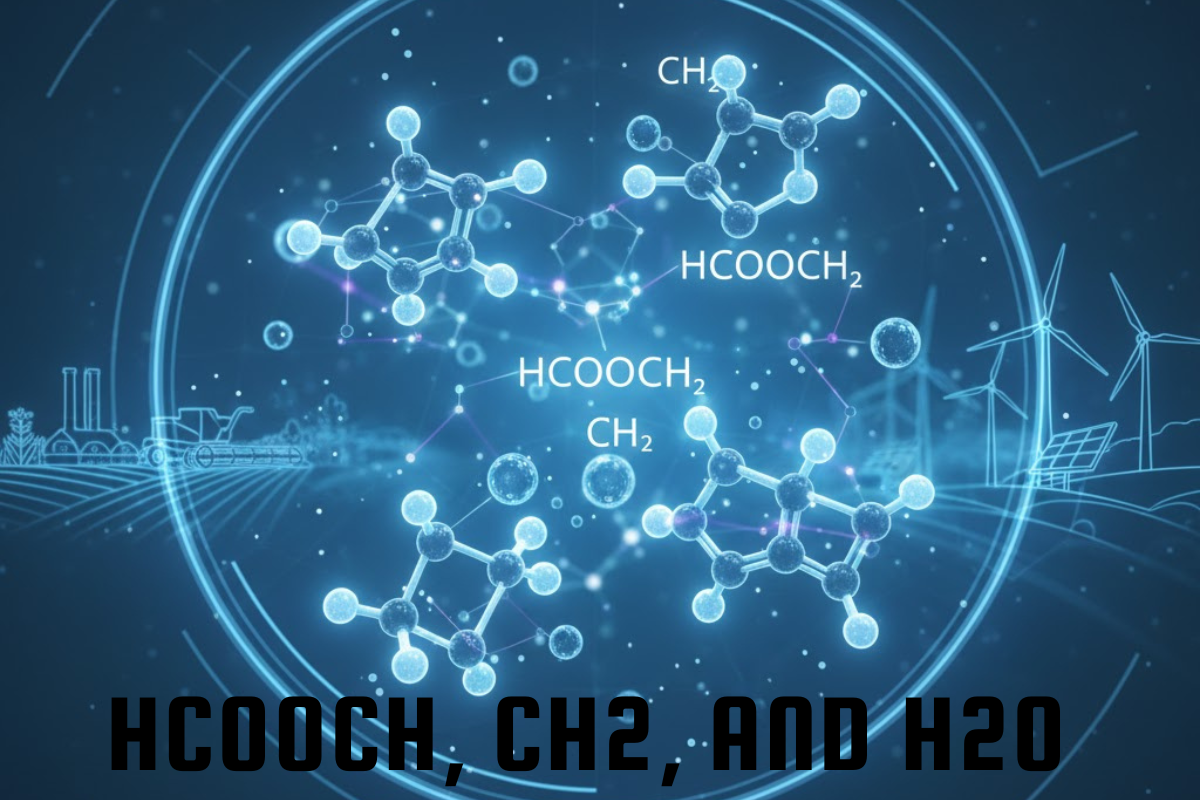 _HCOOCH, CH2, and H2O