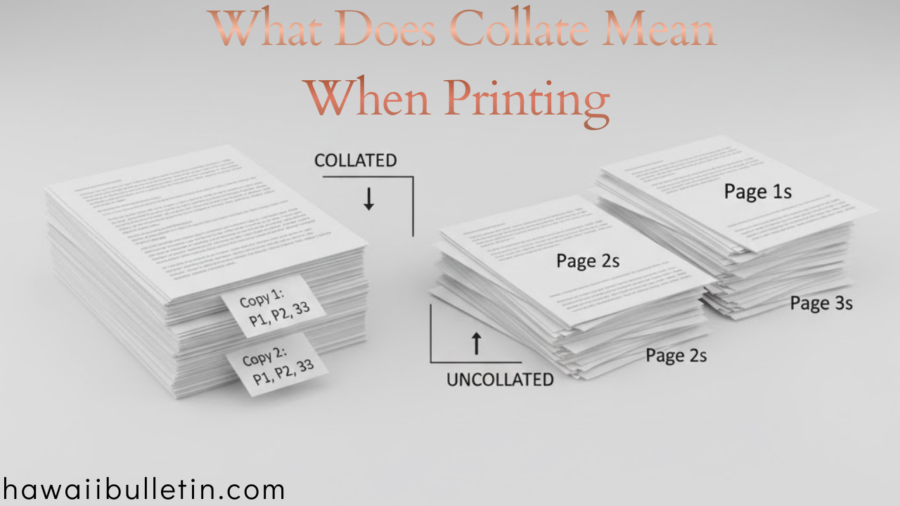What Does Collate Mean When Printing