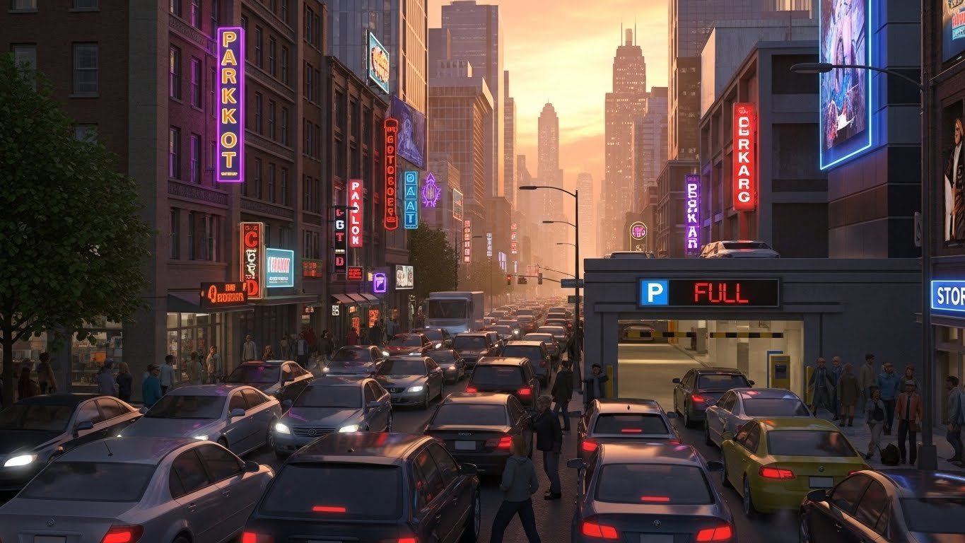 Parking in Busy Cities