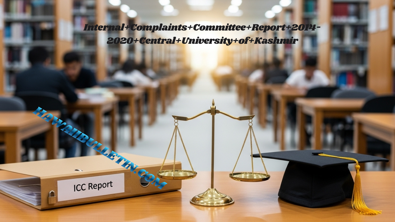 Internal+Complaints+Committee+Report+2014-2020+Central+University+of+Kashmir