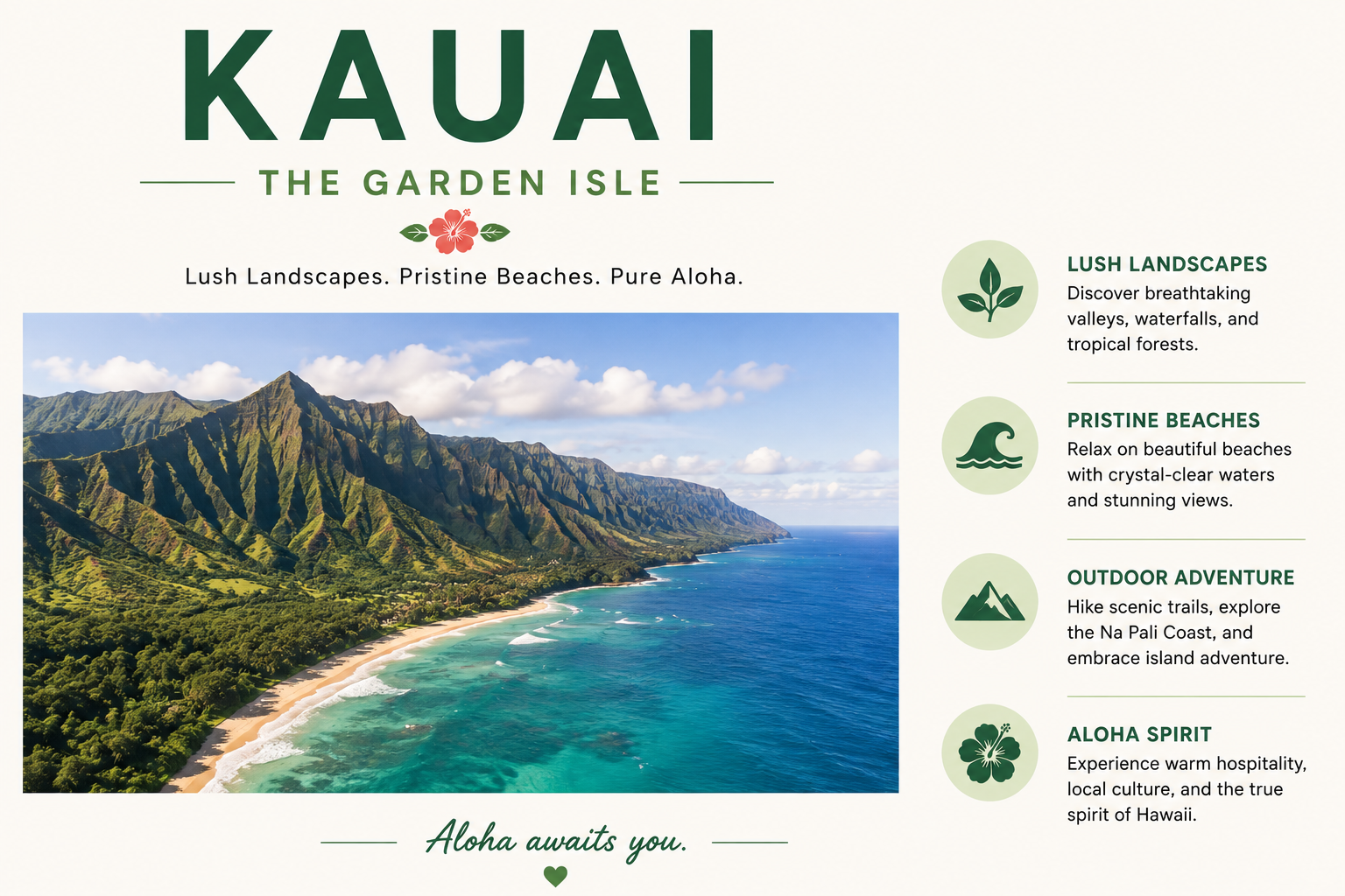 Kauai the garden isle
