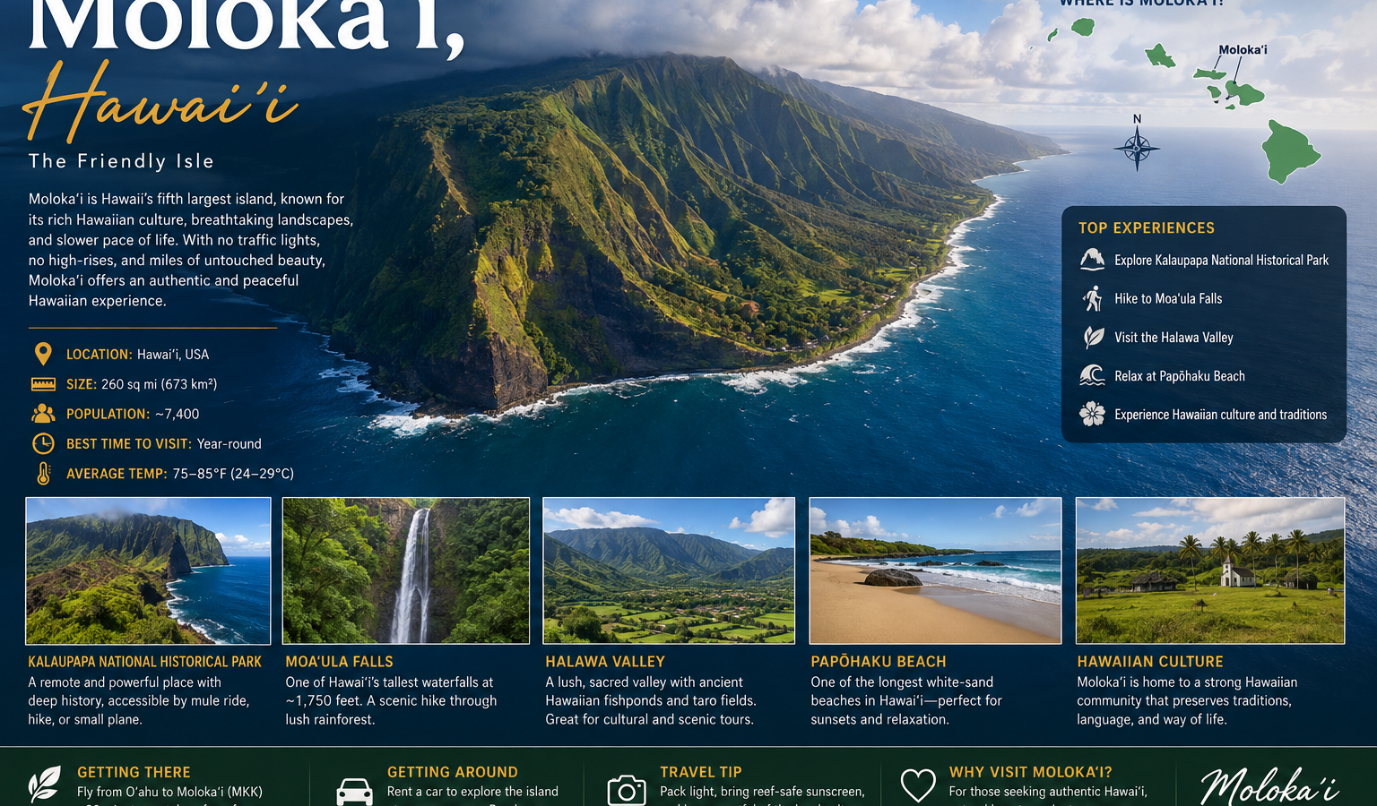 Molokaʻi, Hawaiʻ