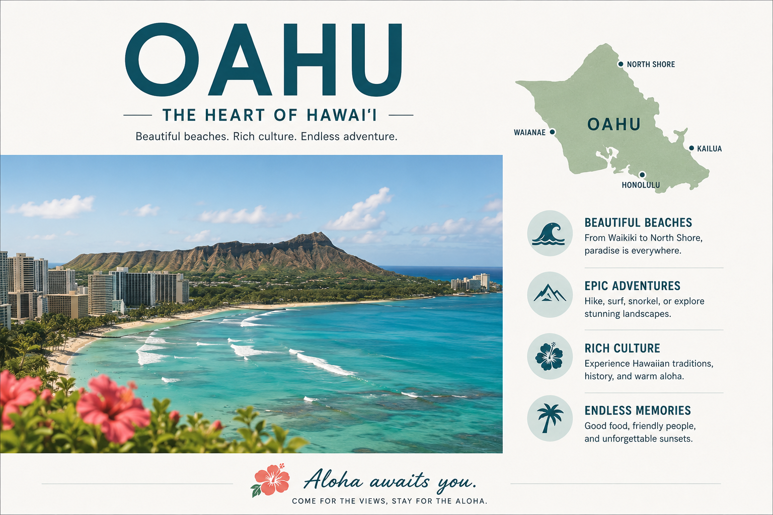 Oahu the heart of hawaii