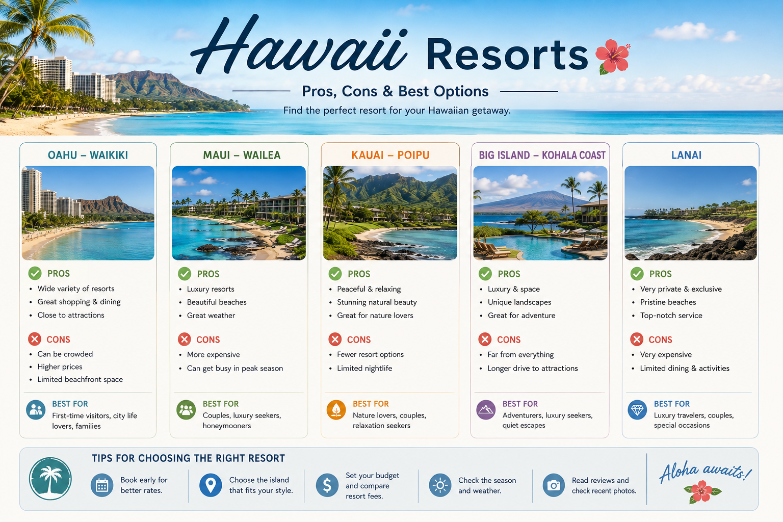 hawaii Resorts — Pros, Cons & Best Options