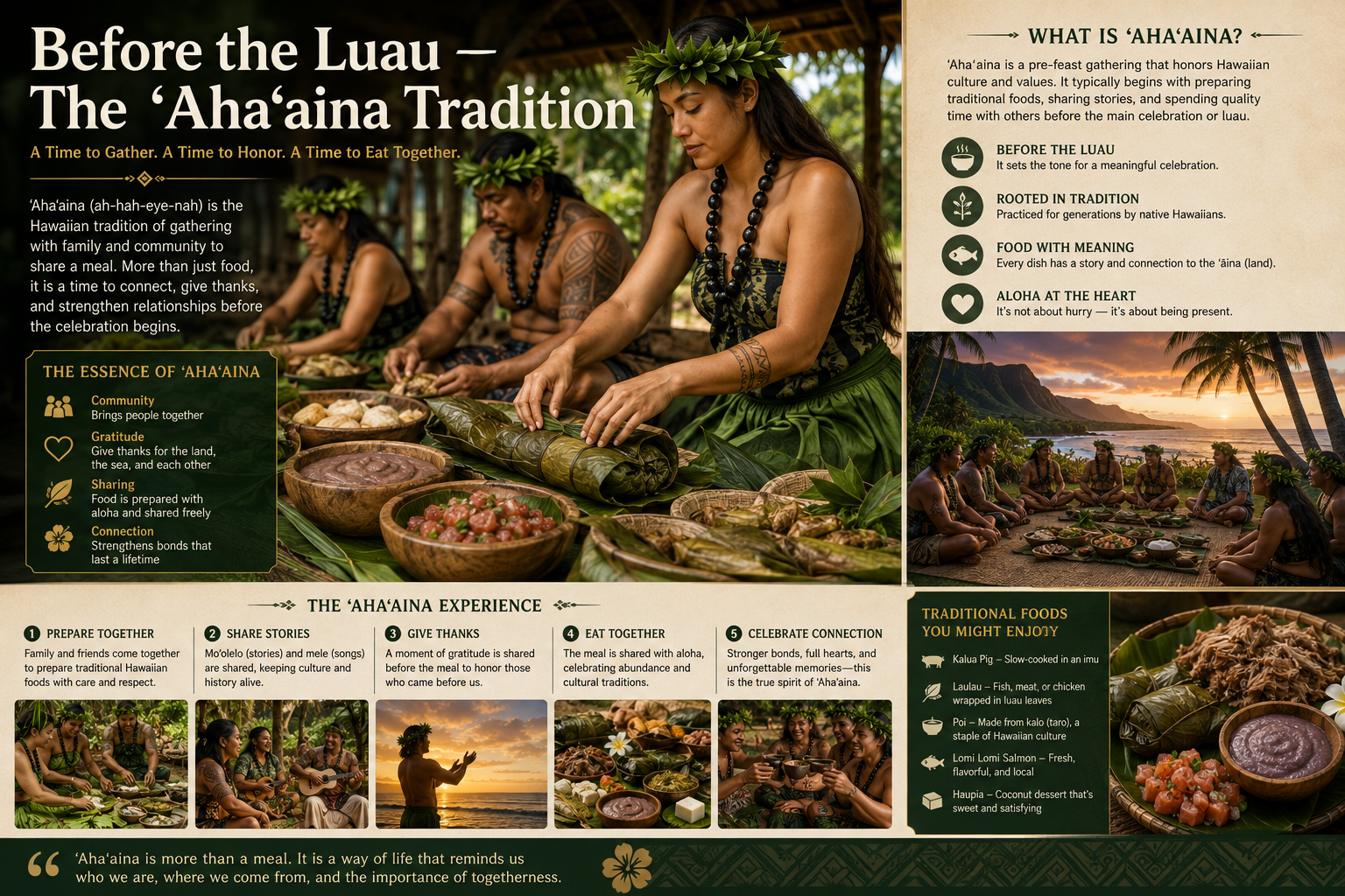  Before the Luau — The ʻAhaʻaina Tradition 