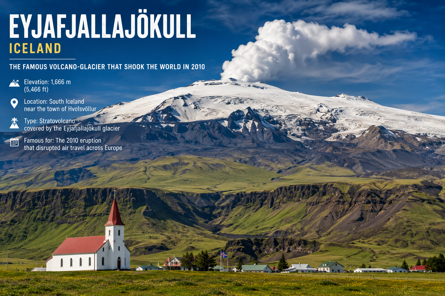 Eyjafjallajökull — Iceland